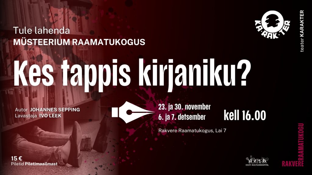 Müsteerium raamatukogus (Esitlus (169))rakvere karakter